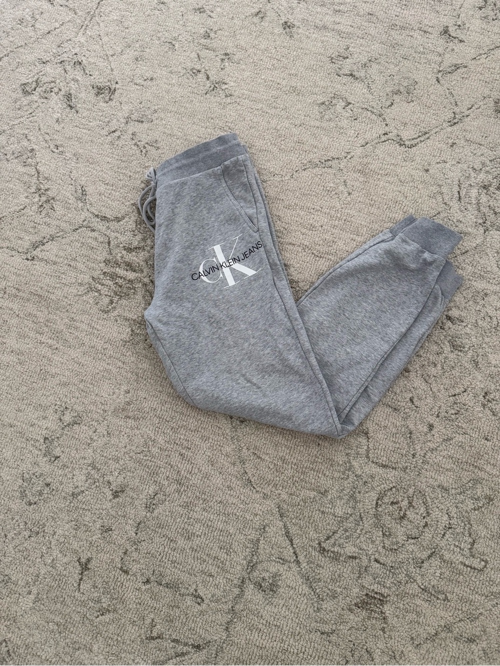 Men’s Calvin Klein Jeans Gray Jogger Sweat Pants